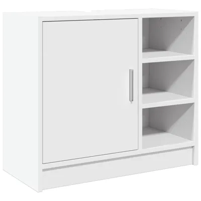 Produktbild von Waschbeckenunterschrank Weiß 63x29x55 cm Holzwerkstoff