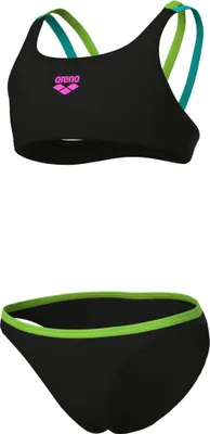 Immagine prodotto di Arena Bambina Due Pezzi Swimsu 569 Nero-Morbido Verde-Acqua-Morbido Gr 116