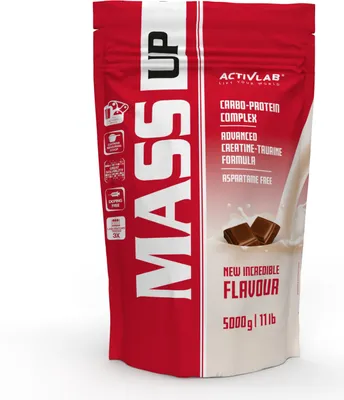 Produktbild von Activlab Mass Up 5000g Kohlenhydrate Kreatin Taurin - Schokolade