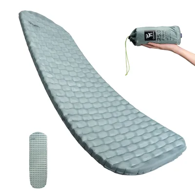 Produktbild von Qunature Luftmatratze Camping Matratze Aufblasbare Isomatte Campingmatte L, Grau