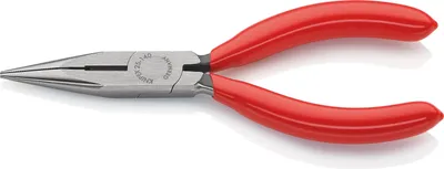 Produktbild von Flachrundzange L.140mm flach/rund ger.pol.Ku.-Überzug KNIPEX