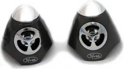 Produktbild von 3free 3F-SPK100W, 4W, 250 - 20000 Hz, Schwarz, verkabelt, 3.5 mm, USB