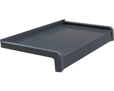 Obrázek produktu pro Parapet venkovní hliníkový 225 x 600 mm, antracit, vč. příslušenství