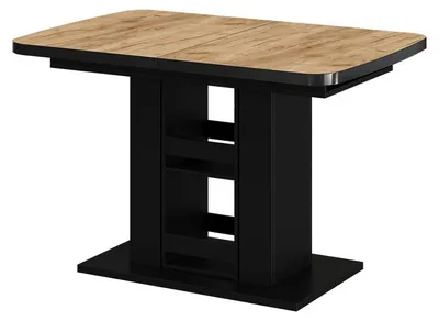 Produktbild von Esstisch Vicco Fenaro Goldkraft Eiche/Schwarz 120 x 80 cm, Model 59606