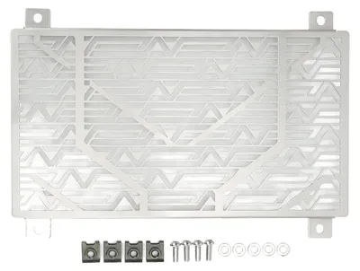 Produktbild von Motorrad Kühlergrill Edelstahl Wassertank Abdeckung Ersatz für NINJA 250 300 400 2018+ (Silber)