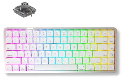 Produktbild von Akko Air 01 Low Profile Akko Air 01 kabellose mechanische Tastatur mit RGB Cloud White - QWERTY US - Kailh Dirft Switch