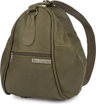 Produktbild von Damen Lederrucksack, 2-in-1 Tasche, elegant, verstellbar, geräumig, Beltimore