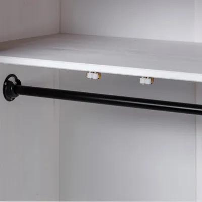 Image de vidaXL Armoire 3 portes blanche 118×50×171,5 cm Pin série Panama