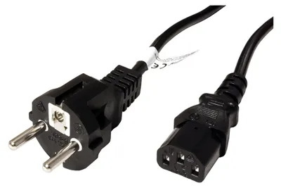 Obrázek produktu pro Kaltgeräte-Anschlusskabel, 2 m, Schwarz