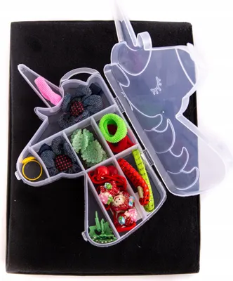 Produktbild von Einhorn Haarschmuck Set Kinder Haarspangen Haargummis Armband Geschenk für Mädchen