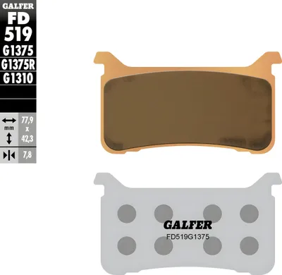 Obrázek produktu pro Brzdové destičky Galfer - keramické