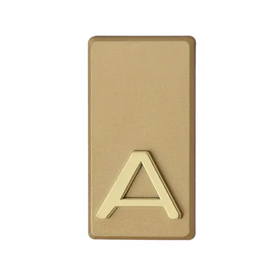 Produktbild von DOMINO Buchstabe Briefkasten Selbstklebend – A | 3D Türbuchstabe Aufkleber | Hausbuchstabe Klebend | Klebebuchstaben Wetterfest | Buchstaben zum Aufkleben | Buchstabenschild | PCV | GOLD