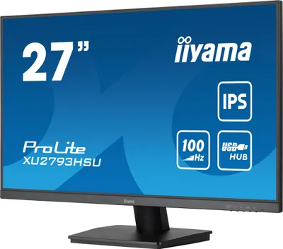 Produktbild von iiyama ProLite XU2793HSU-B6, 68,6 cm (27"), 1920 x 1080 Pixel, Full HD, LED, 1 ms, Schwarz