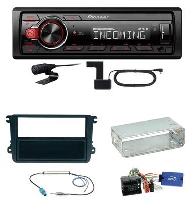 Produktbild von Pioneer MVH-330DAB Bluetooth DAB Einbauset für Golf 5 6 Passat 3C CC B7 Touran