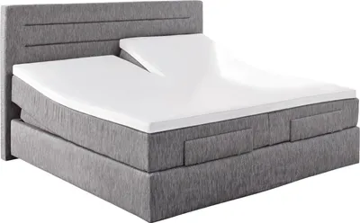 Produktbild von Hahn Haustextilien Elasthan-Feinjersey-Spannbetttuch für Split-Topper 180-200x200 cm Höhe 4-10 cm weiß