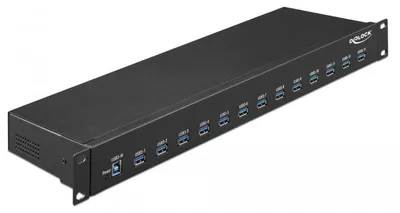 Zdjęcie produktu dla DeLOCK 64039, USB 3.2 Gen 1 (3.1 Gen 1) Type-B, USB 3.2 Gen 1 (3.1 Gen 1) Type-A, 5000 Mbit/s, Czarny, Metal, 16 W