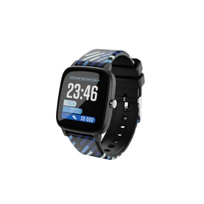 Zdjęcie produktu dla Smartwatch dla dzieci LAMAX BCool Black: monitor aktywności, tętna i snu, IP68, 1,4” dotykowy ekran, 5-7 dni pracy, 2 paski, Bluetooth 5.0