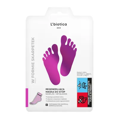 Produktbild von L'biotica regenerierende Fußmaske 1 Paar