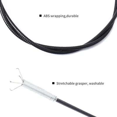 Image de Furet de plomberie - Furet pour canalisations bouchées - Furet à spirale - Déboucheur de cheveux - Nettoyant pour douche, WC et lavabo