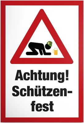 Productafbeelding van Waarschuwing beschermenvast (Dorffest) - Kunststof bord met spreuk - Grappig cadeau voor hem - Jongens
