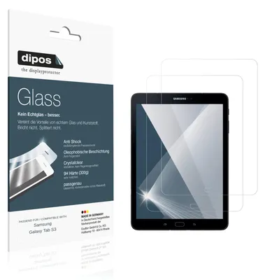 Image de 2x Protection ecrán pour Samsung Galaxy Tab S3 Verre souple Film Protecteur 9H dipos