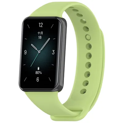 Produktbild von Für Honor Band 9 hochwertiges TPU Solid Color Watch Ersatz Arm Band Hellgrün