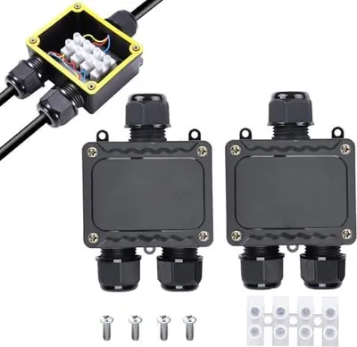Produktbild von CTRICALVER IP68 wasserdicht Kabelverbinder | 3-pole Anschluss Gland Verbindungsbox | M25KabelverschraubungØ9mm-12mm |Y-Form Kabelverbinder