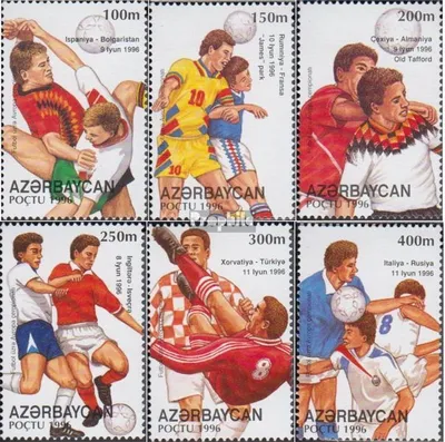 Produktbild von Briefmarken Aserbaidschan 1996 Mi 328-333 (kompl.Ausg.) postfrisch Fußball