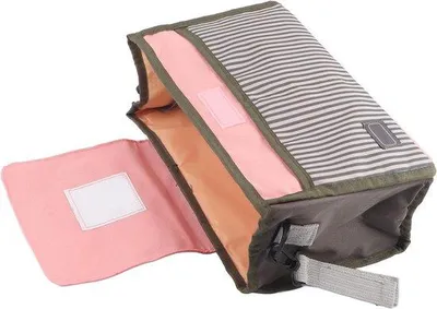 Immagine prodotto di Organizer per passeggino - Multifunzionale e universale - Rosa - Per le passeggiate con il passeggino.