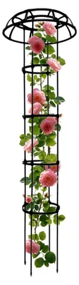 Produktbild von Garten Rankturm, Pflanzen Spalier Unterstützung - Spaliere für Bohnen, Gurken, Zucchini, Weinreben, Rosen, Clematis