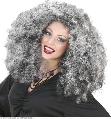 Productafbeelding van Krullige Halloween pruik voor dames