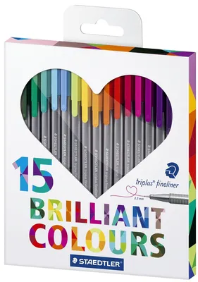 Image de STAEDTLER® 334 C15H Fineliner triplus 15ST Cœur