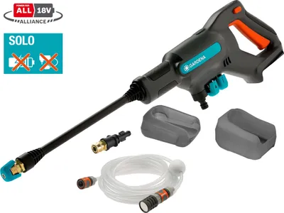 Produktbild von Gardena AquaClean 24/18V P4A - Kompakt - Akku - 5 m - Schwarz - Blau - Orange - 250 l/h - 24 bar