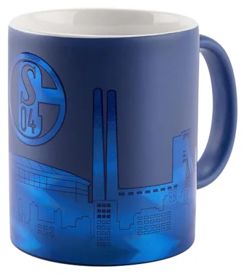 Produktbild von FC Schalke 04 S04 Kaffeebecher Tasse Skyline Ton-in-Ton