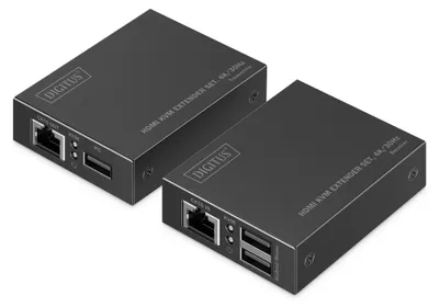 Produktbild von DIGITUS HDMI KVM Extender 4K/30Hz schwarz