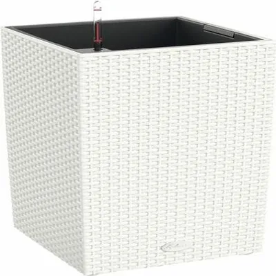 Obrázek produktu pro Lechuza Samozavlažovací květináč Cube Cottage 40 cm, bílá