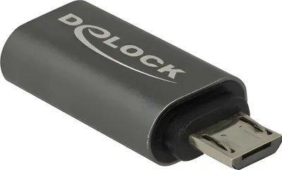 Zdjęcie produktu dla DeLOCK 65927, USB 2.0 Micro-B, USB Type-C, Antracyt