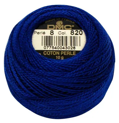Produktbild von DMC Perlgarn Knäuel Stärke 8, 10 g, 116A/8-820