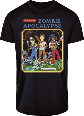 Produktbild von Steven Rhodes T-Shirt Herren My First Zombie Apocalypse schwarz M