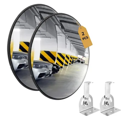 Immagine prodotto di Omgoods - Specchio convesso da 30 cm per sicurezza e sorveglianza, set di 2