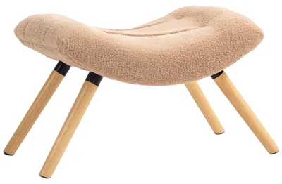 Produktbild von HOMCOM Sitzhocker, Fußhocker, Polsterhocker, Fußstütze bis 120 kg belastbar