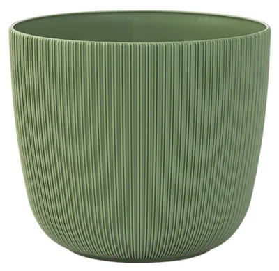 Produktbild von 1x Blumentopf mit Drainagesystem Rund Ø 29 cm Moosgrün