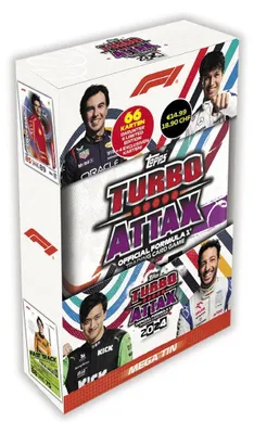 Obrázek produktu pro Topps – Turbo Attax Formule 1 2024 – 1 velká plechová krabička Fast Track (bílá)