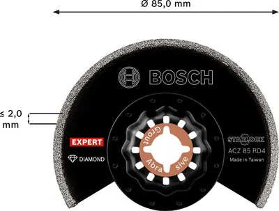 Produktbild von EXPERT ACZ 85 RD4 Segmentblatt für Multifunktionswerkzeuge, 85 mm