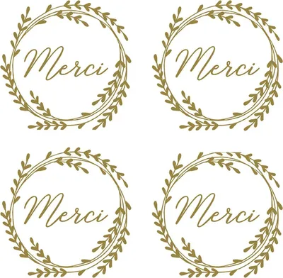 Produktbild von 180 runde goldene Dankeschön-Sticker Ø 3,5 cm