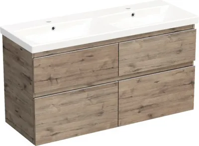 Obrázek produktu pro Koupelnová skříňka s umyvadlem Jungborn TRENTA 120 cm dub wellington