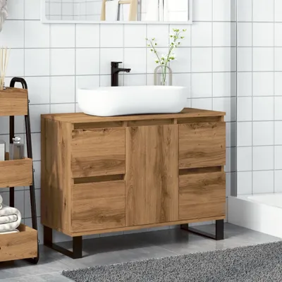 Zdjęcie produktu dla Maison Exclusive – szafka pod umywalkę Artisan-Eiche 80x33x60 cm materiał drewnopochodny