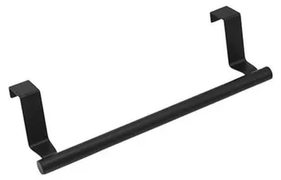 Produktbild von Handtuchhalter für die Küche – Handtuchhalter für die Tür – Platzsparend, ohne Bohren – 36,5 cm – Schwarz