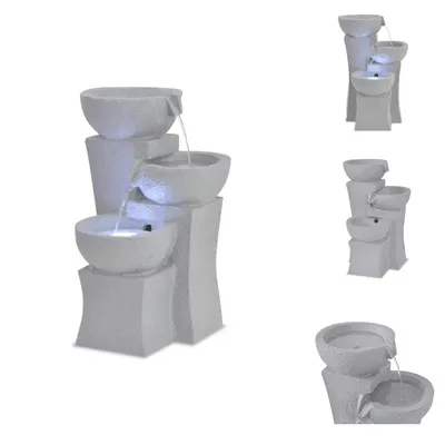 Immagine prodotto di vidaXL Fontana da interno con illuminazione a LED in poliresina - Fontane e cascate