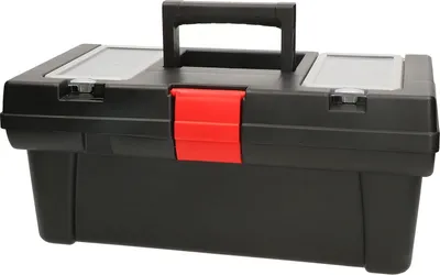 Zdjęcie produktu dla Skrzynka narzędziowa pusta - Skrzynka narzędziowa pusta - Skrzynka narzędziowa 16 cali - Czarna